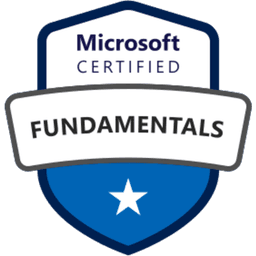 Microsoft Certified: Azure Fundamentals certification badge