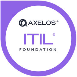 ITIL 4 Foundation certification badge