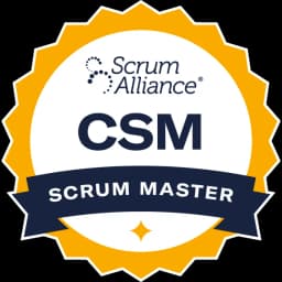 Certified Scrum Master certification badge